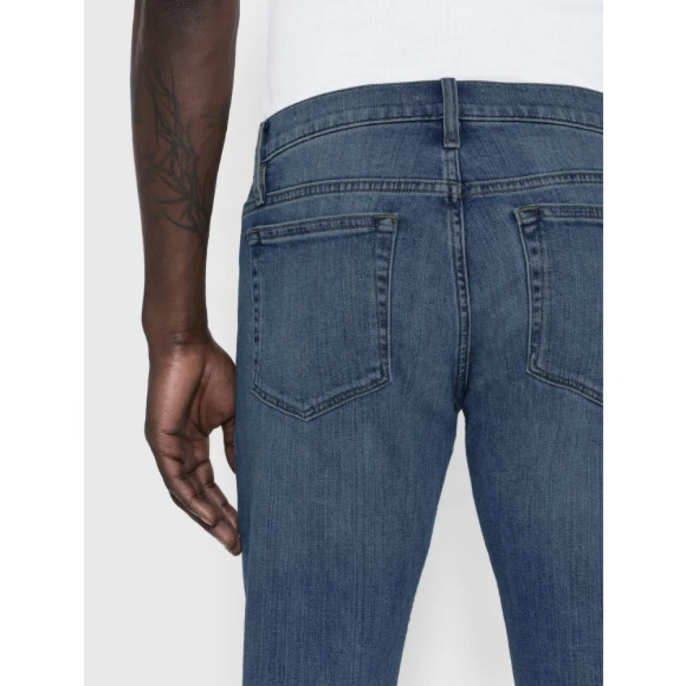 Frame Slim Straight Leg Jeans Blue Heren