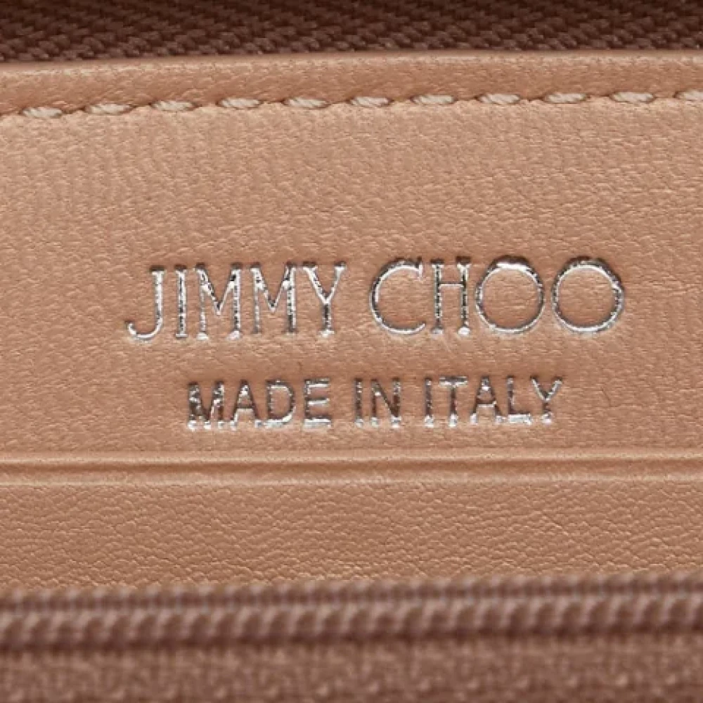 Jimmy Choo Pre-owned Leather wallets Beige Dames