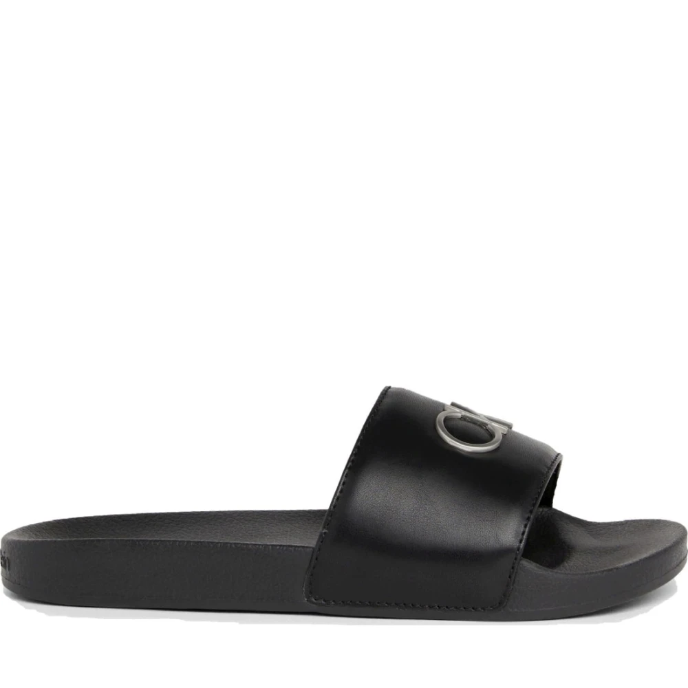 Calvin Klein Svarta Flip Flops för Kvinnor Black, Dam