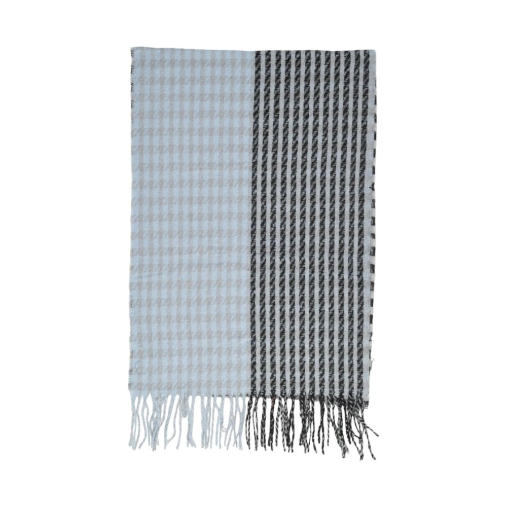 ONLY Geometriskt Mönster Mode Scarf Blue, Dam