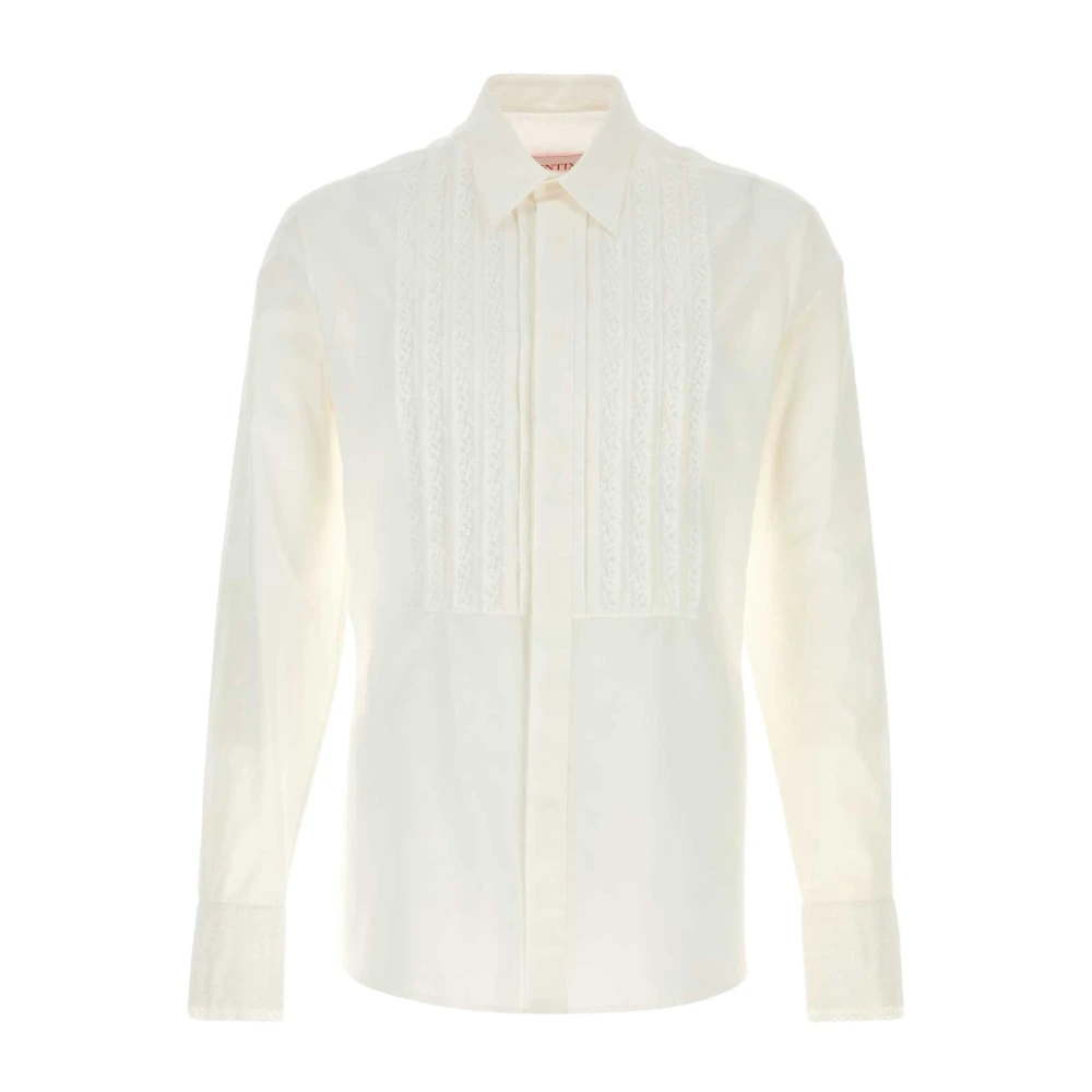 Valentino Garavani Men's White Cotton Shirt - Formal Shirts - L - Shirts