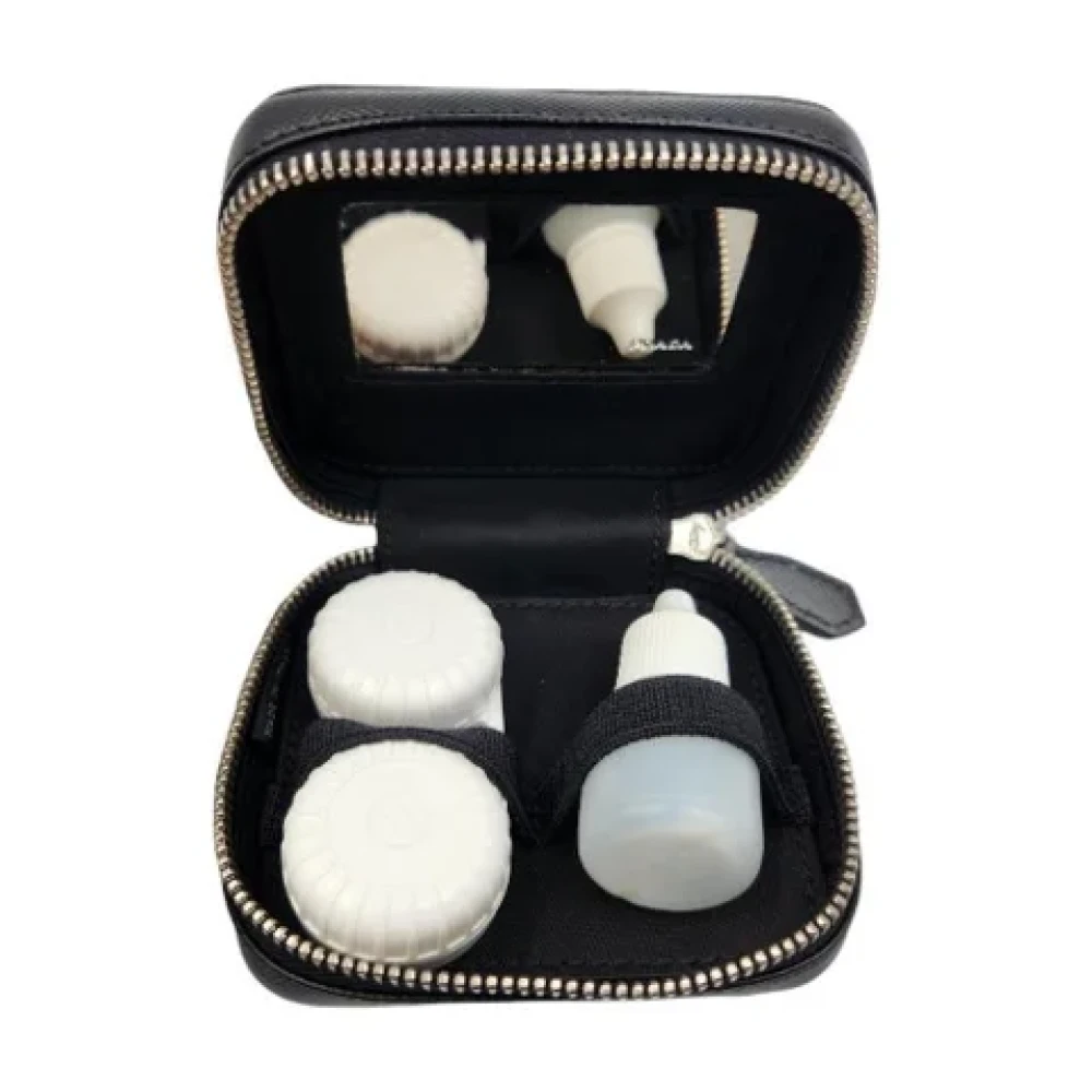 Prada Vintage Pre-owned Leather wallets Black Dames