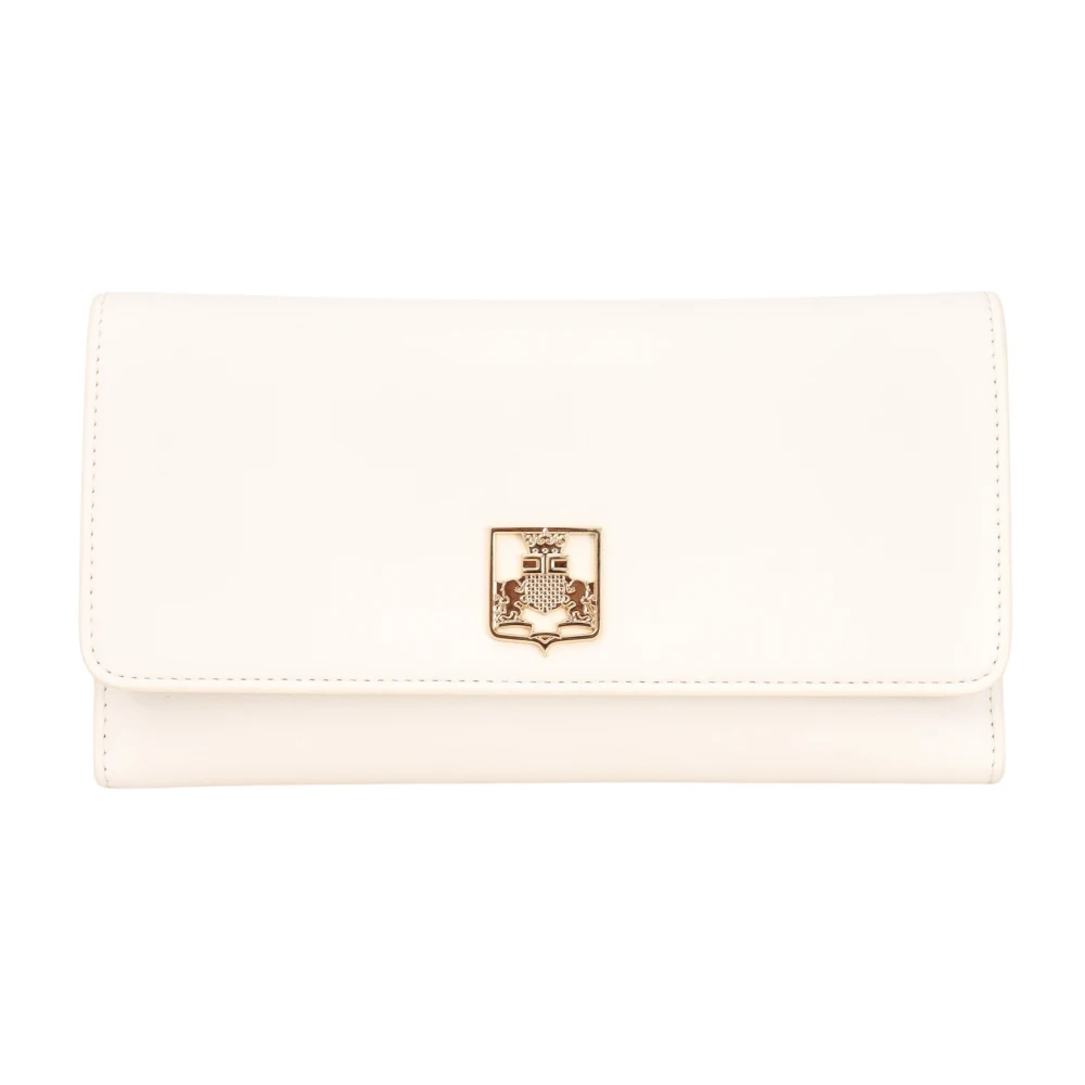 Elisabetta Franchi Minimalistisk Design Pochette Väska Höst Vinter Beige, Dam