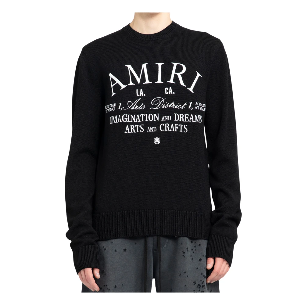 Sort Arts District Crewneck Genser