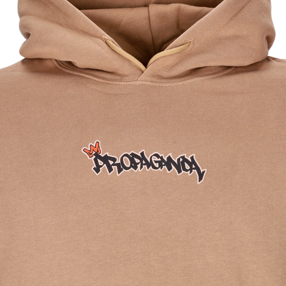 Propaganda Prince Hoodie Camel Sweatshirt met lange mouwen Brown Heren