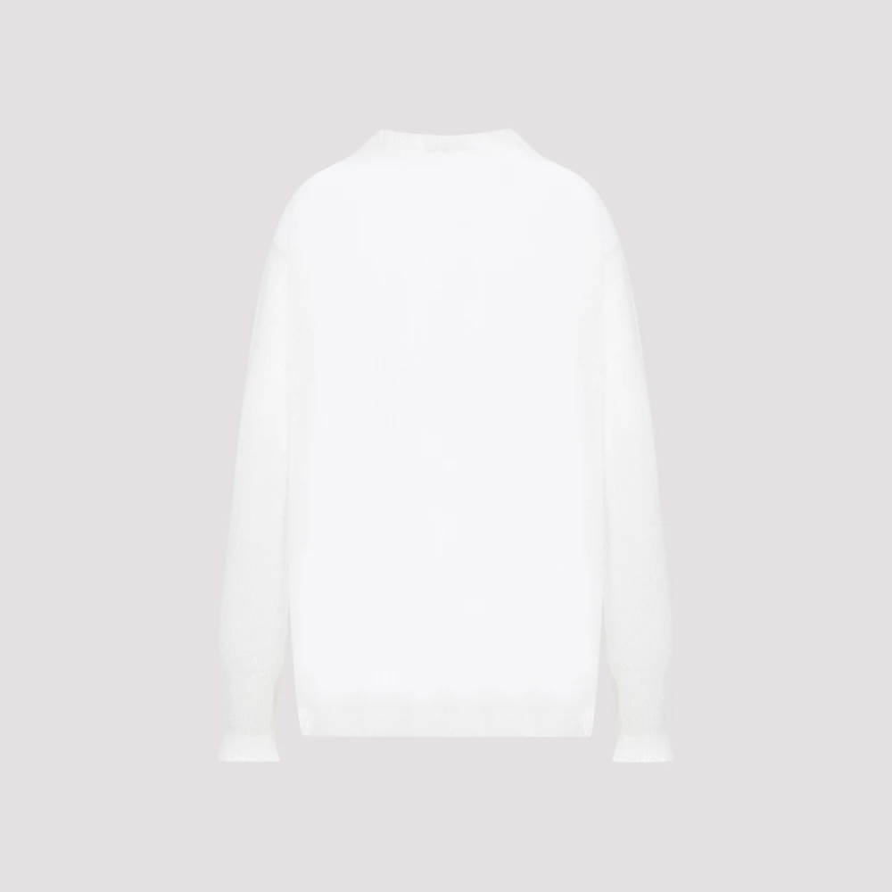 Fabiana Filippi Witte Mohair Pullover Sweater White Dames