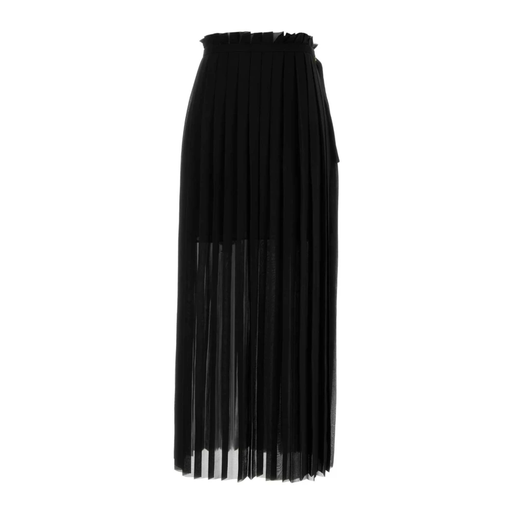 Ami Paris Women's Black Polyester Skirt - Maxi Skirts - S - Skirts