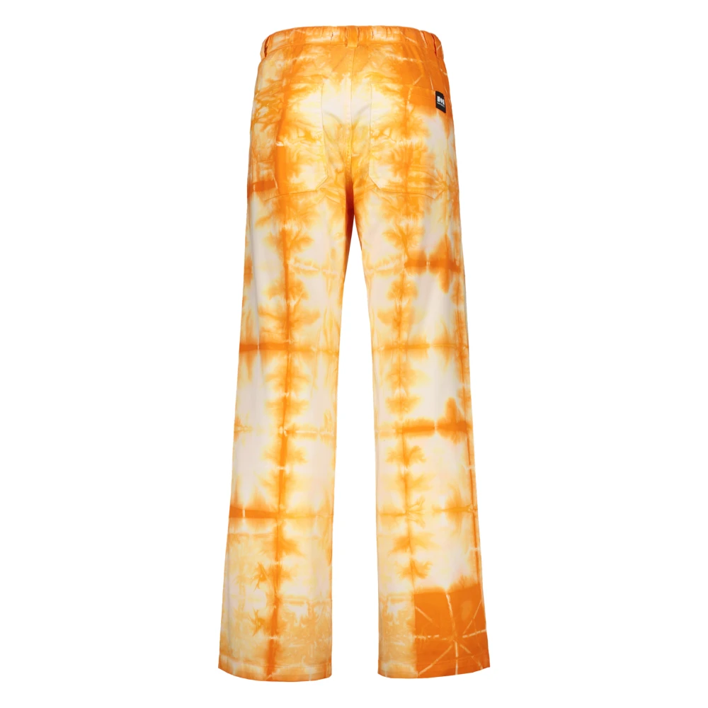 Nahmias Tie Dye Baggy Broek Orange Heren