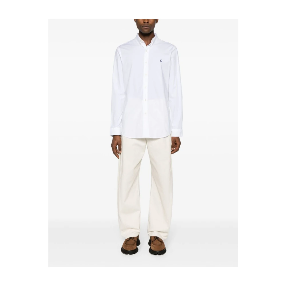 Ralph Lauren Overhemden Wit White Heren