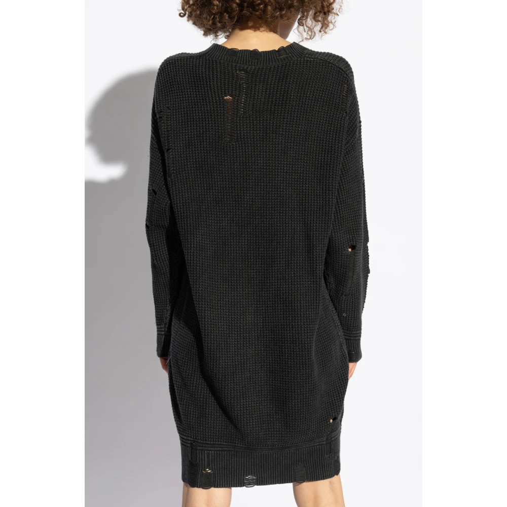 R13 Jurk met vintage-effect Black Dames