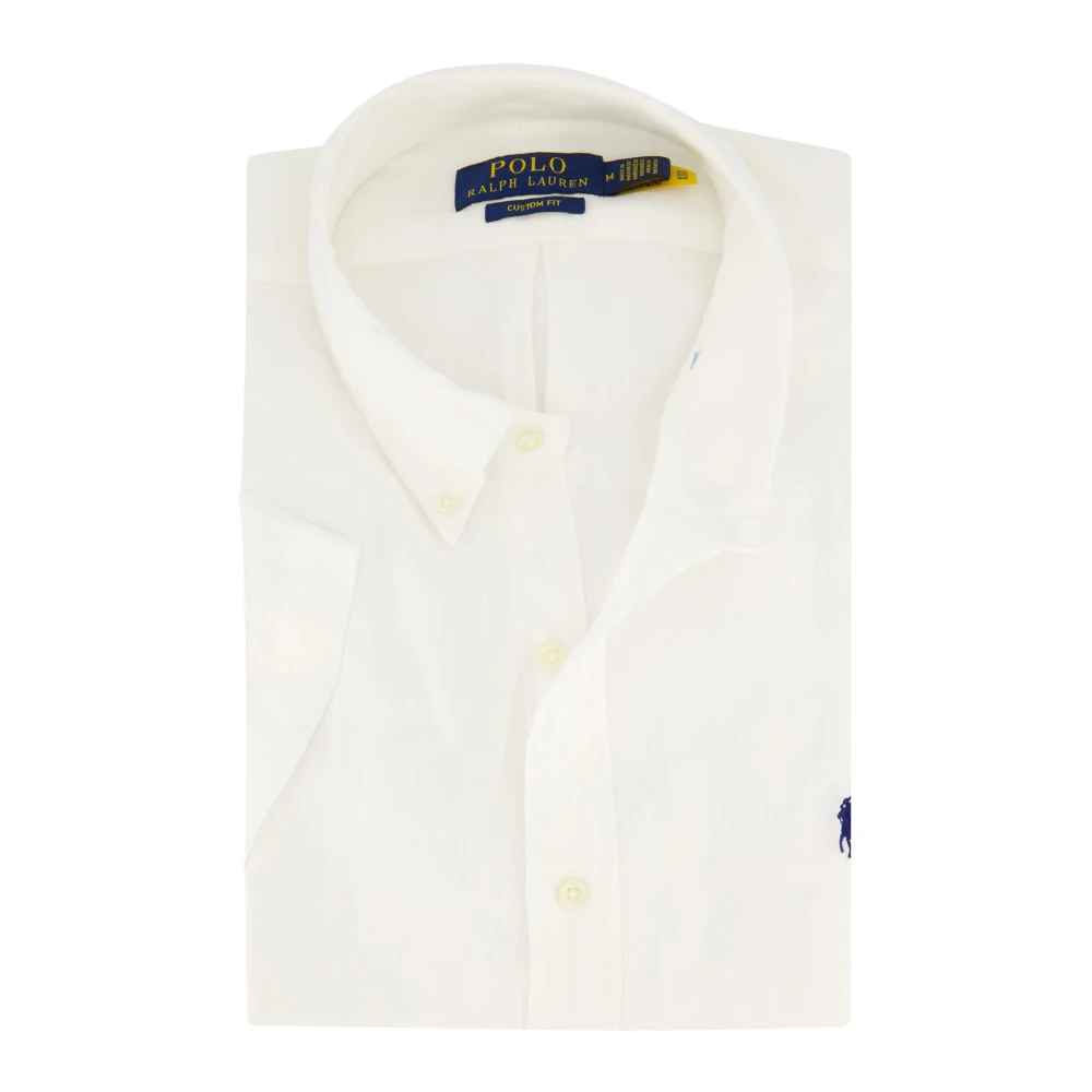 Polo Ralph Lauren Wit casual korte mouwen overhemd White Heren