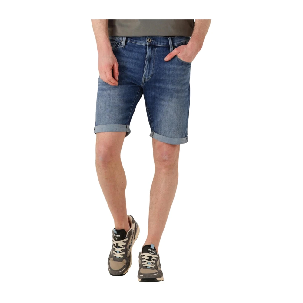 G-Star Herren Jeans Shorts 3301 Slim Fit - Grau Blau - Bild 4