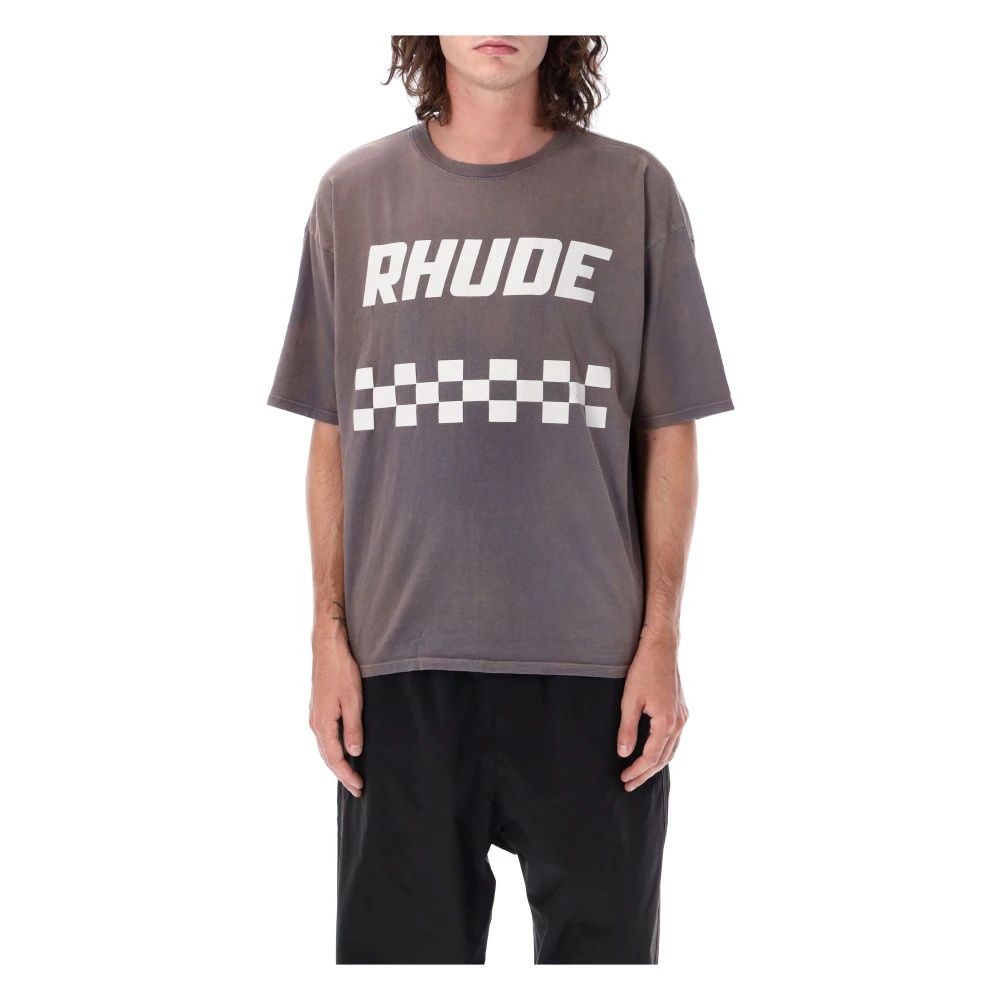 Rhude T-Shirts Gray Heren