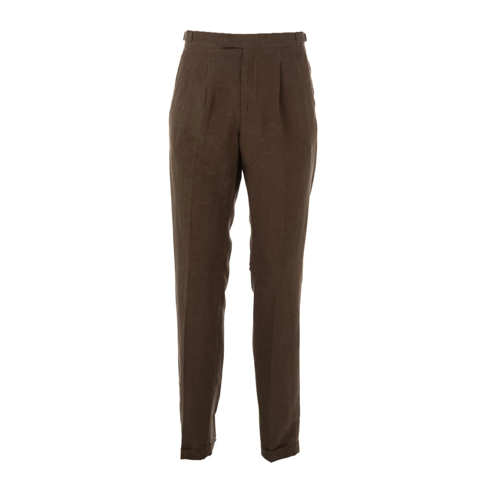 Liu Jo Elegante Donkerbruine Zomer Chino Broek Brown Heren