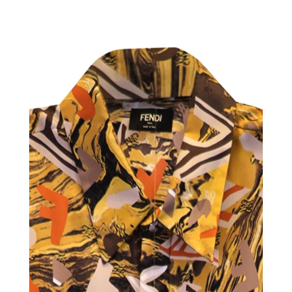 Fendi Vintage Pre-owned Silk tops Multicolor Dames