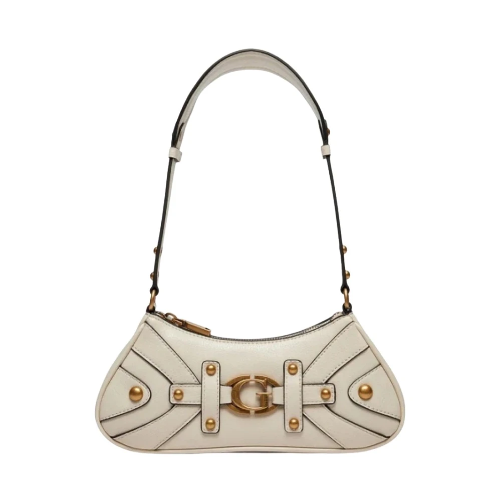 Guess Mini Topzip Schoudertas Beige Dames