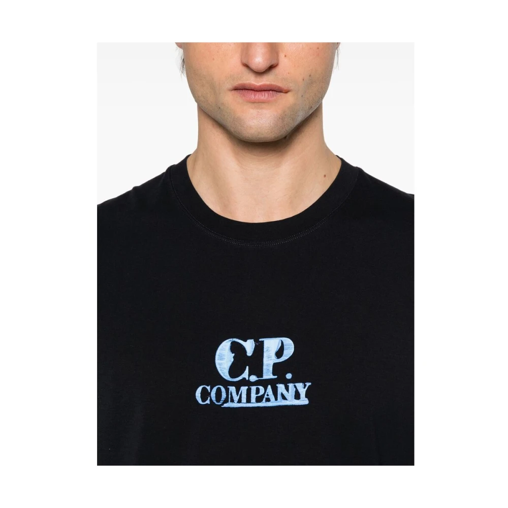 C.P. Company Navy Blue Crew Neck T-shirt Blue Heren