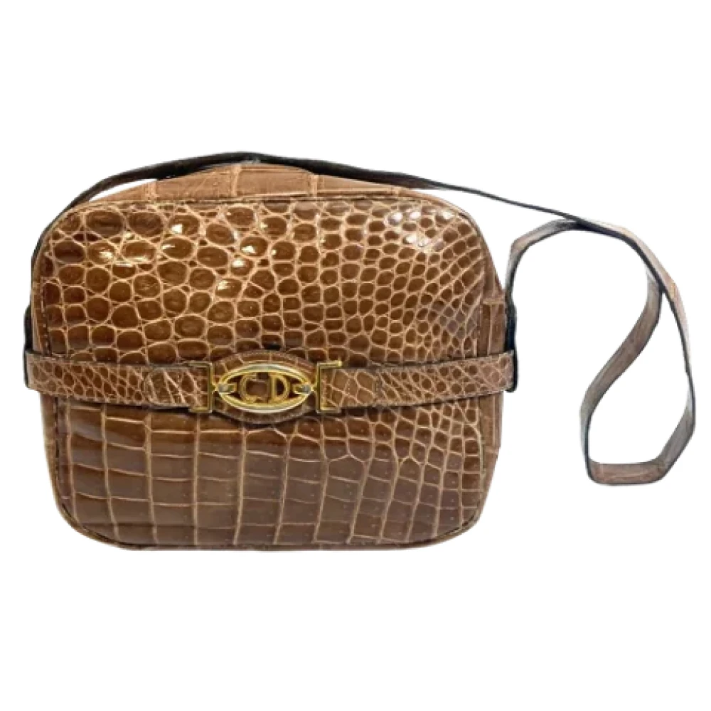 Dior Vintage Pre-owned Fabric dior-bags Brown Dames