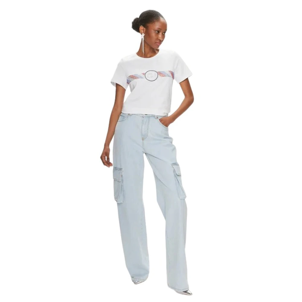Gaudi Korte Mouw T-shirt White Dames