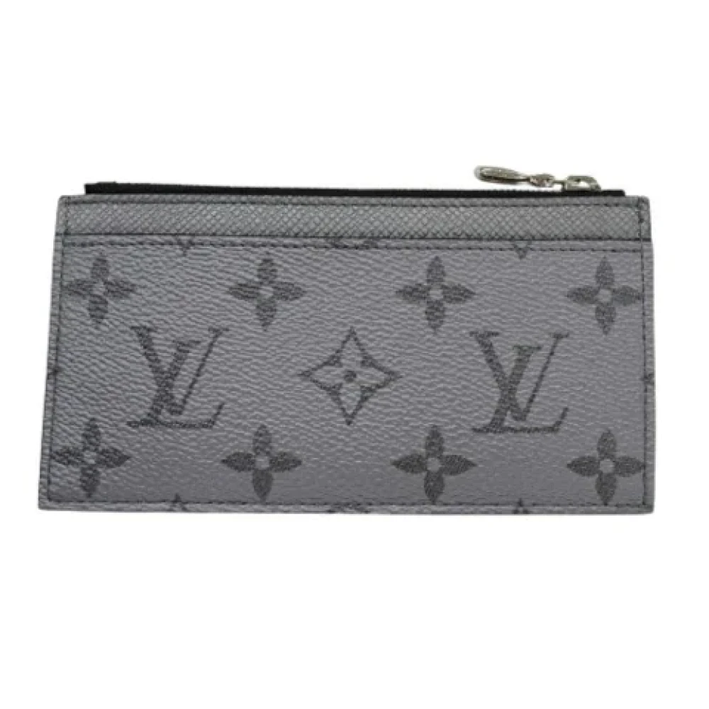 Louis Vuitton Vintage Pre-owned Fabric wallets Gray Heren