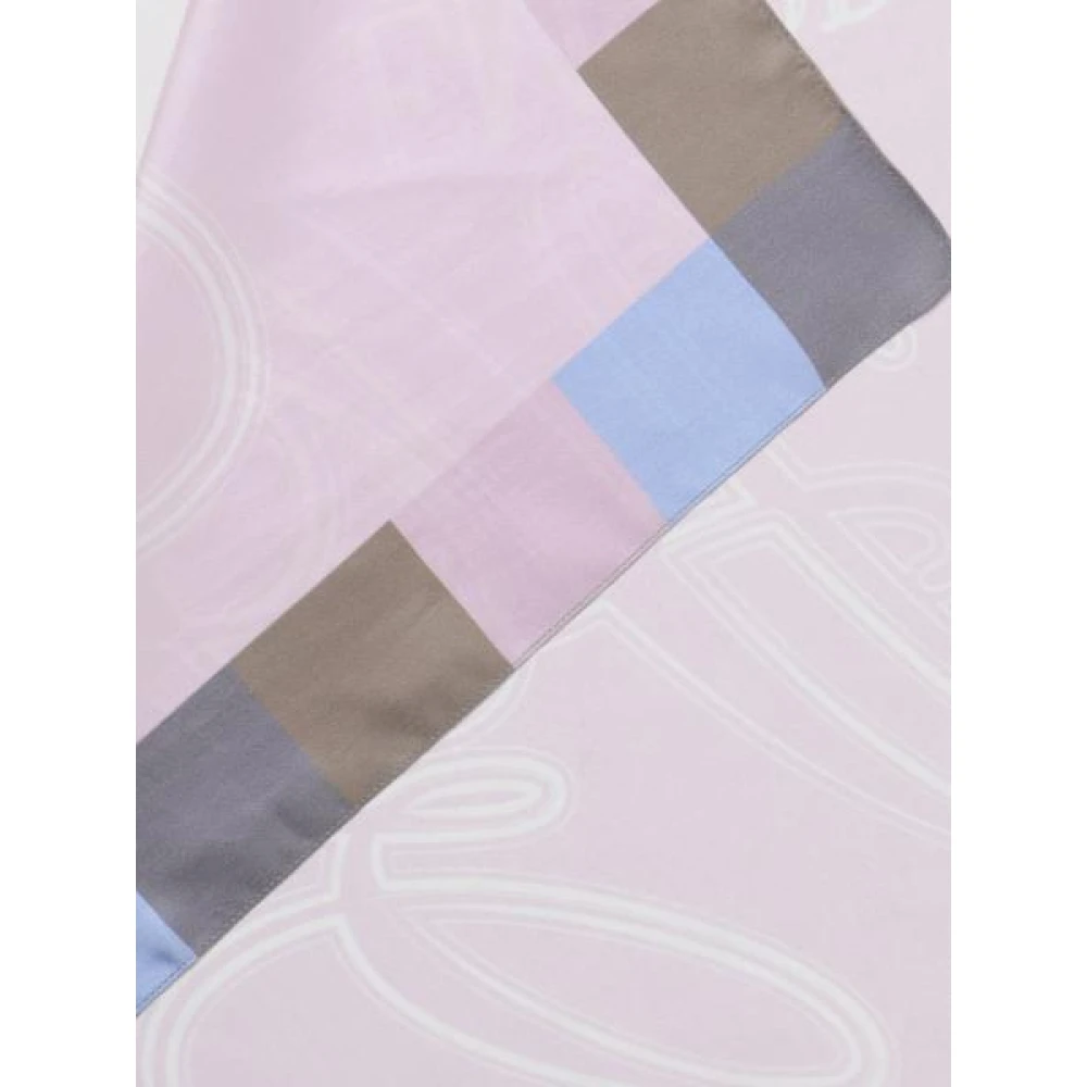 Emporio Armani Roze Sjaal Collectie Multicolor Dames