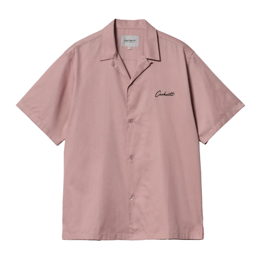 Carhartt WIP Hawaïaanse kraag korte mouw overhemd Pink Heren