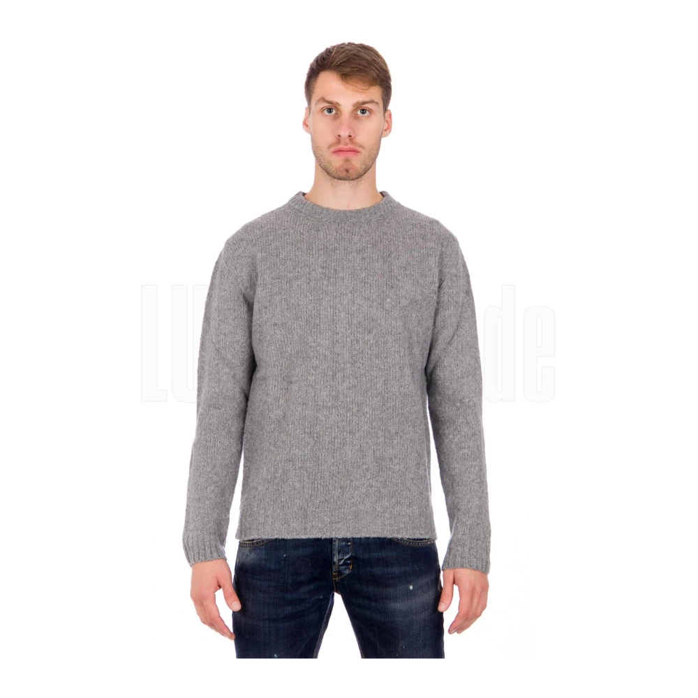 Daniele Fiesoli Stijlvolle Hals Trui Gray Heren