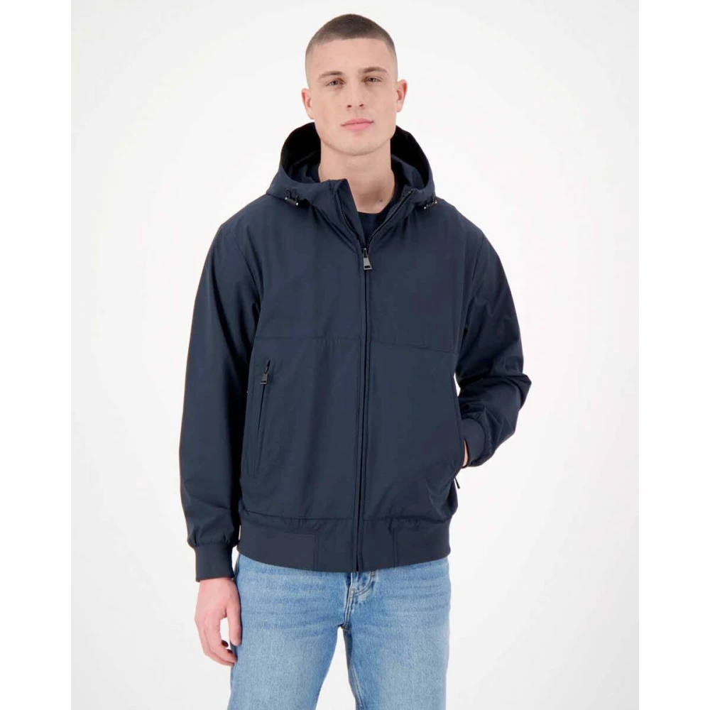 Airforce Capuchon Stretch Jas Blue Heren