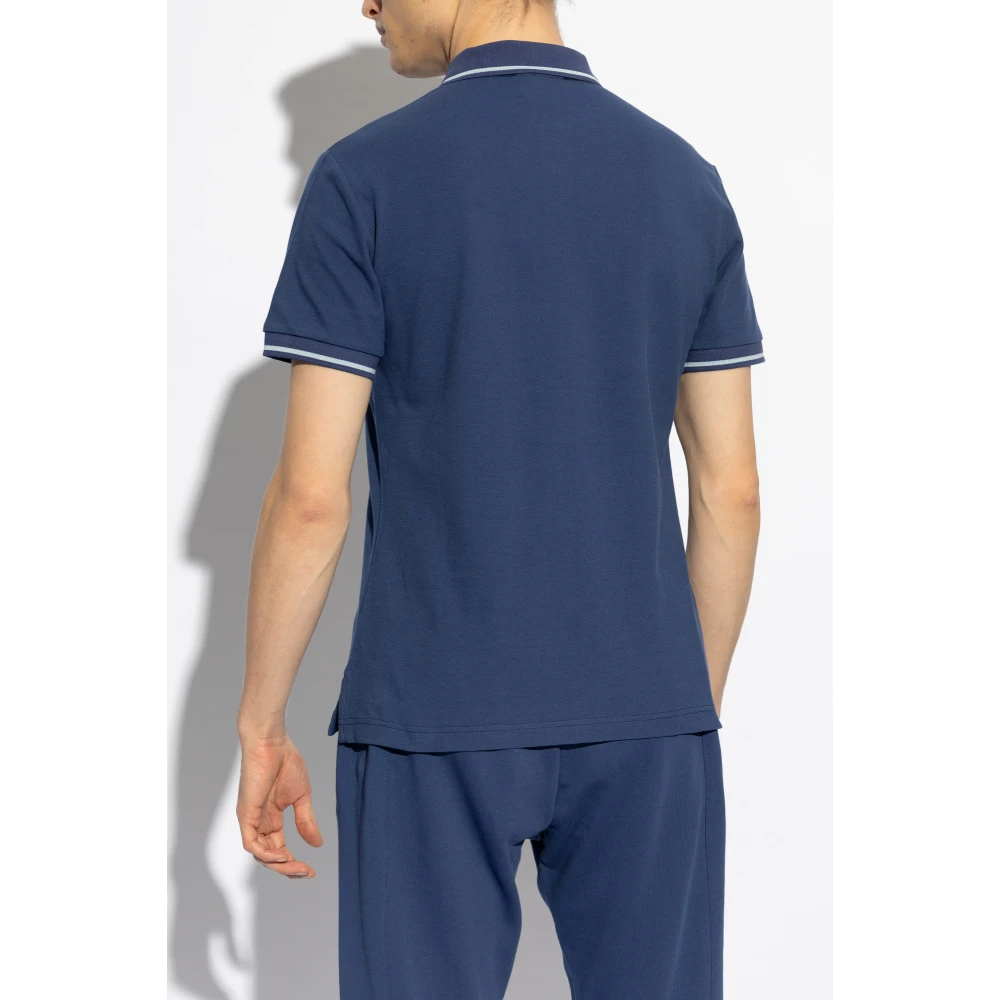 Versace Jeans Couture Polo met geborduurd logo Blue Heren