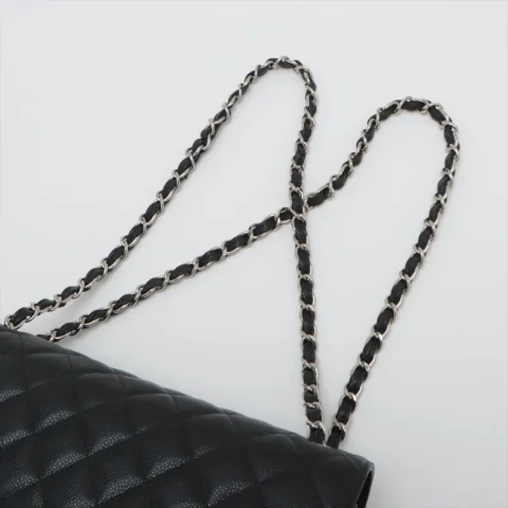 Chanel Vintage Pre-owned Leather handbags Black Dames