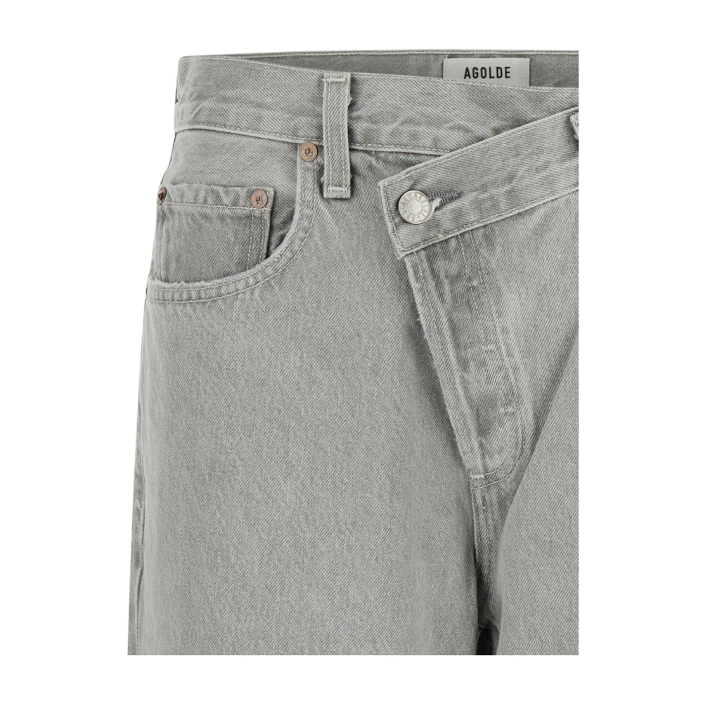 Agolde Wide Trousers Gray Dames