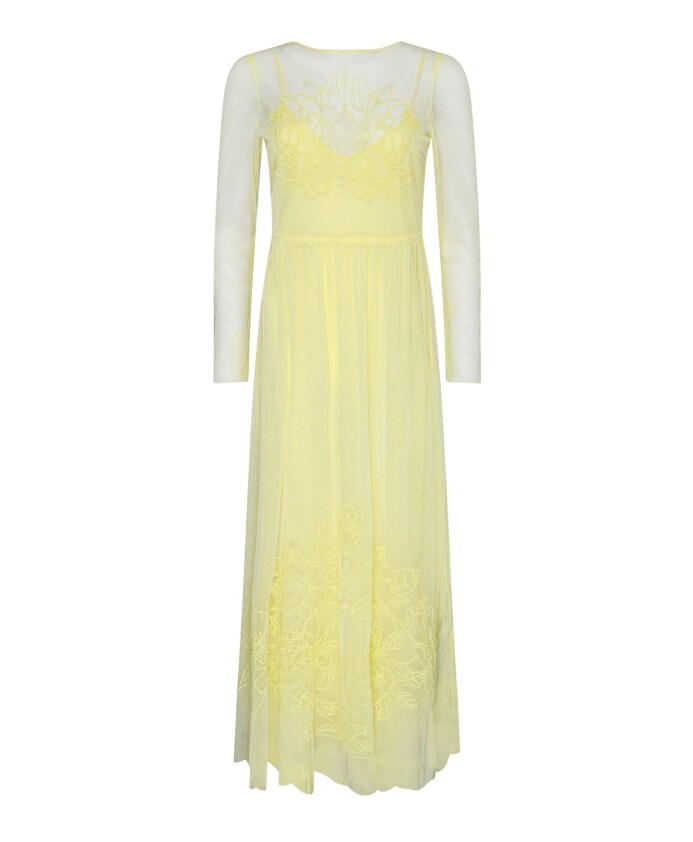 yellow-embroidered-lace-dress