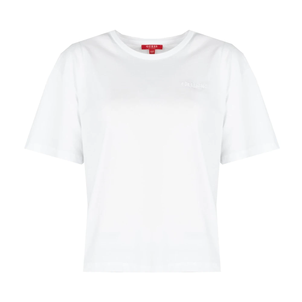 Guess Casual T-shirt met ronde hals White Dames