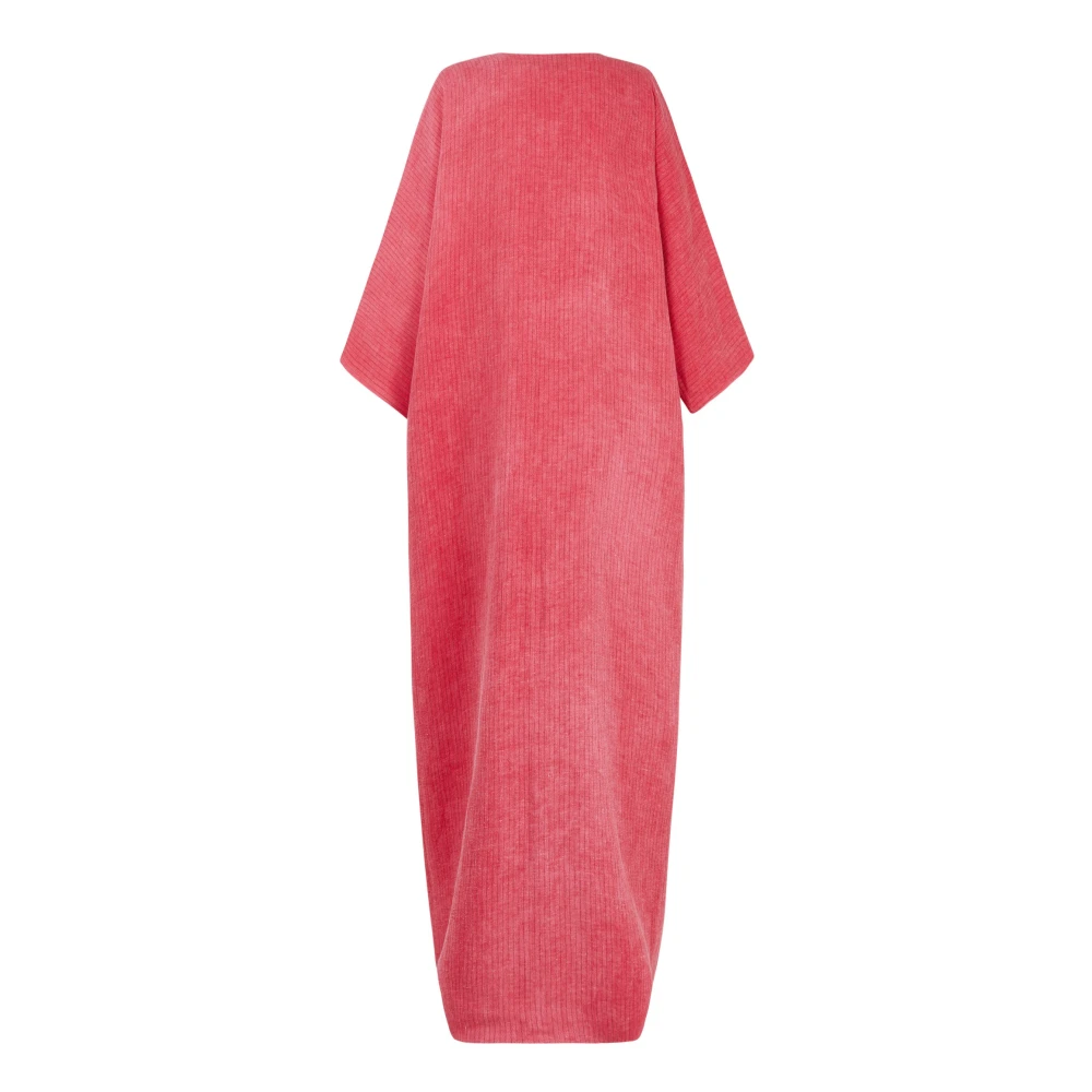 Cortana Gestreepte Linnen Oversized Jas Pink Dames