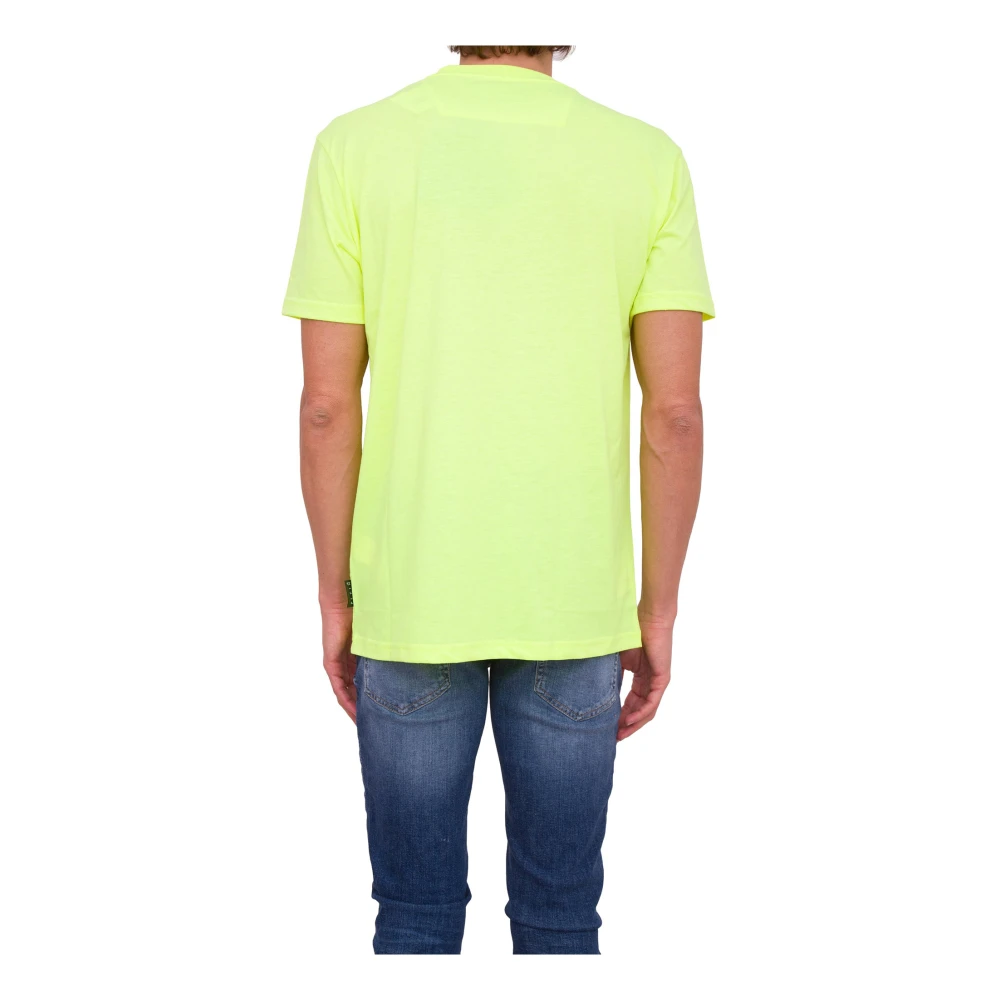 Philipp Plein Ronde hals T-shirt in Geel Yellow Heren
