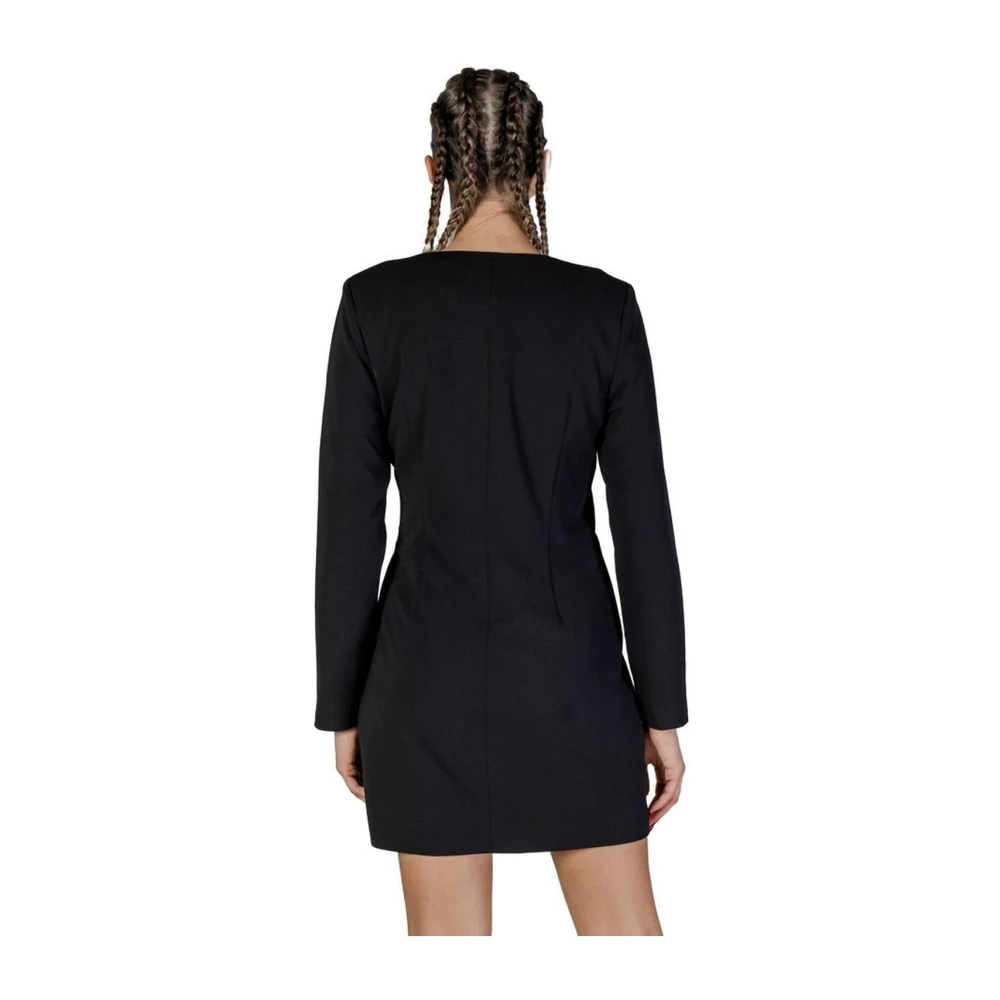 Only Korte Polyester Blend Jurk Collectie Black Dames