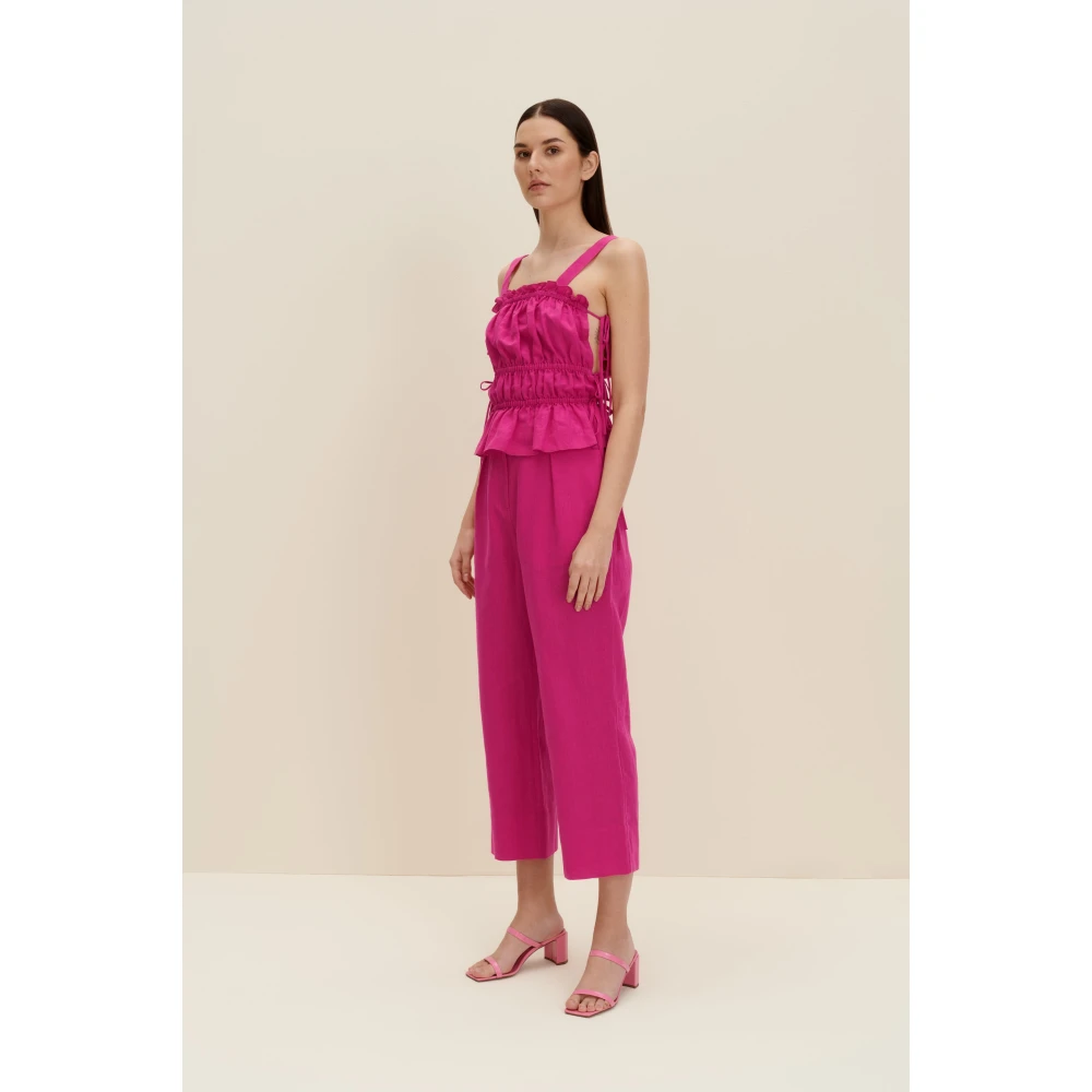 Jaaf Top met strikdetail in Hot Pink Dames