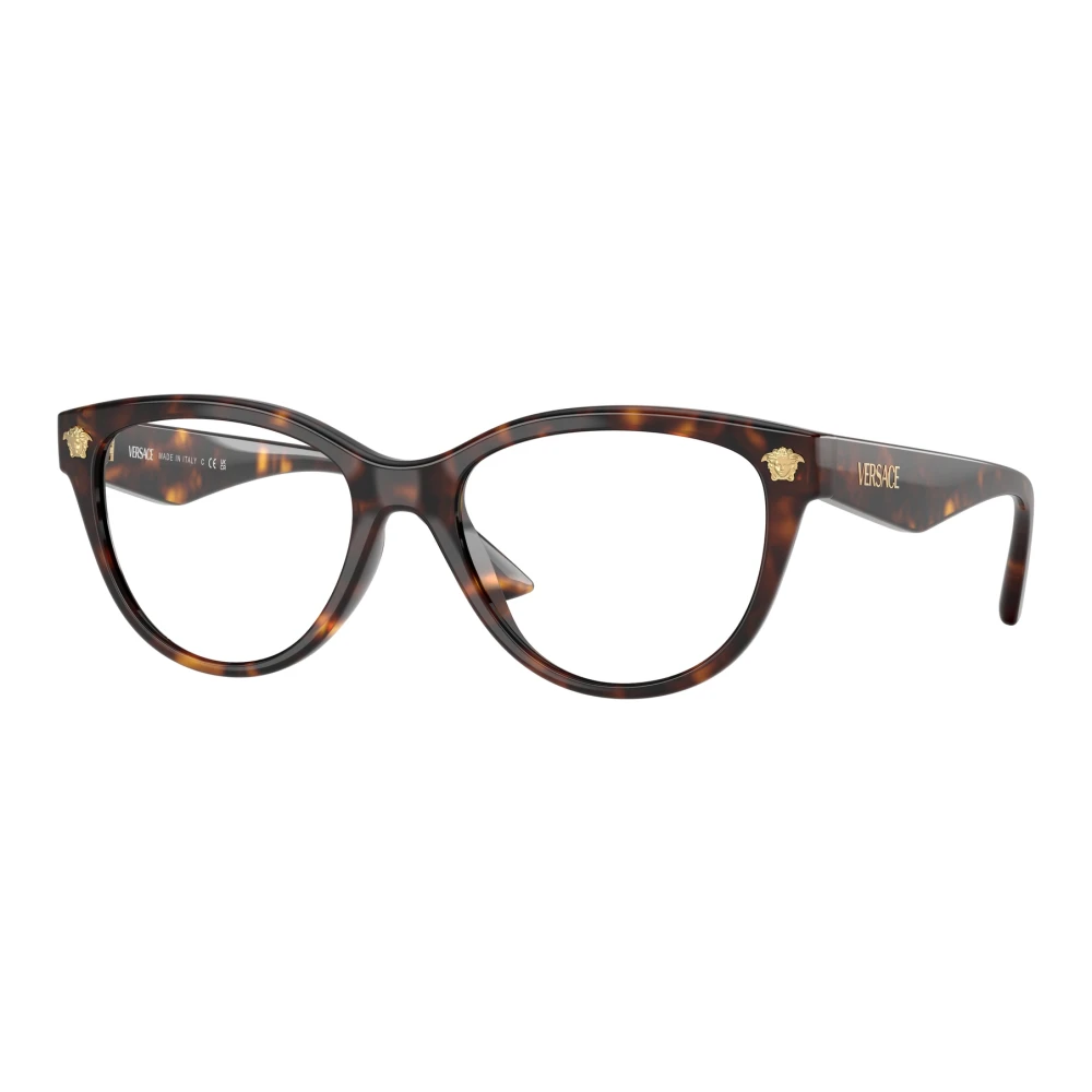 Versace Stijlvolle Bril in Zwart Brown Dames