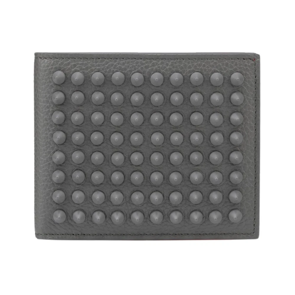 Christian Louboutin Funky Bifold Portemonnees en Kaarthouders Gray Heren