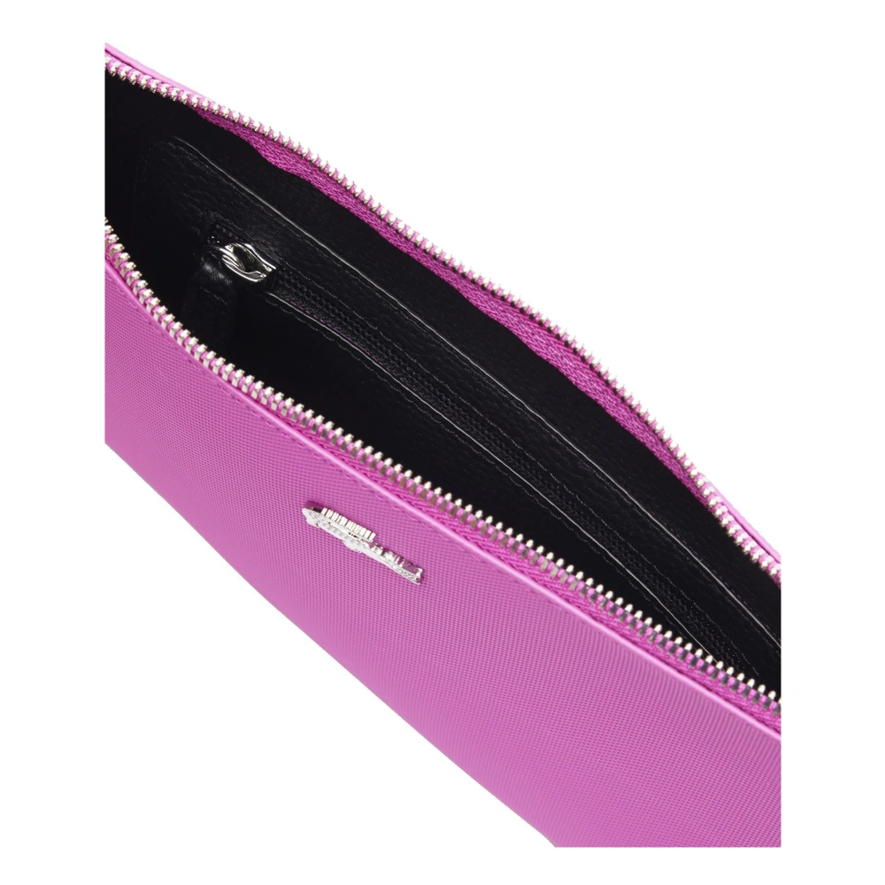 Lacoste Canvas Clutch Tas Pink Dames