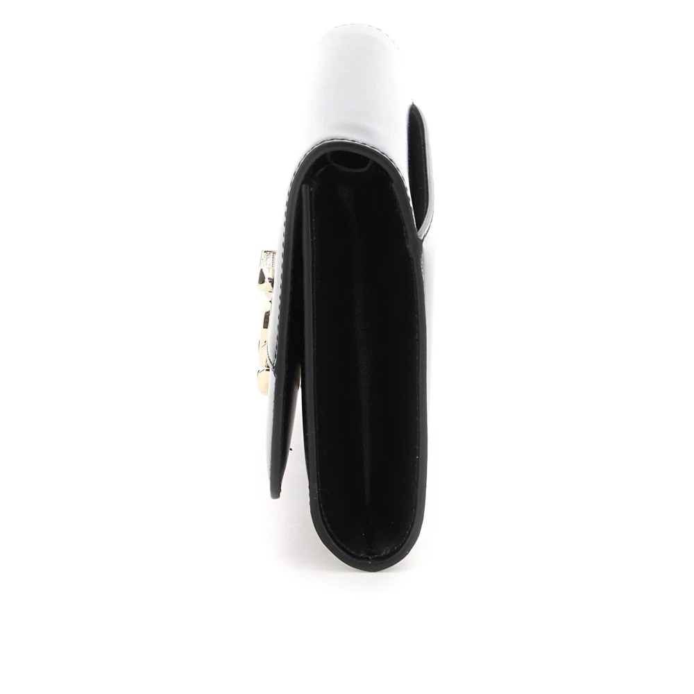 Jimmy Choo Varenne Leren Clutch met Riem Black Dames