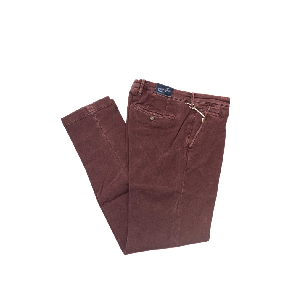 Jacob Cohën Comfort Chino Broek Red Heren