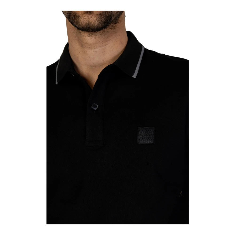 Hugo Boss Polo Shirts Black Heren