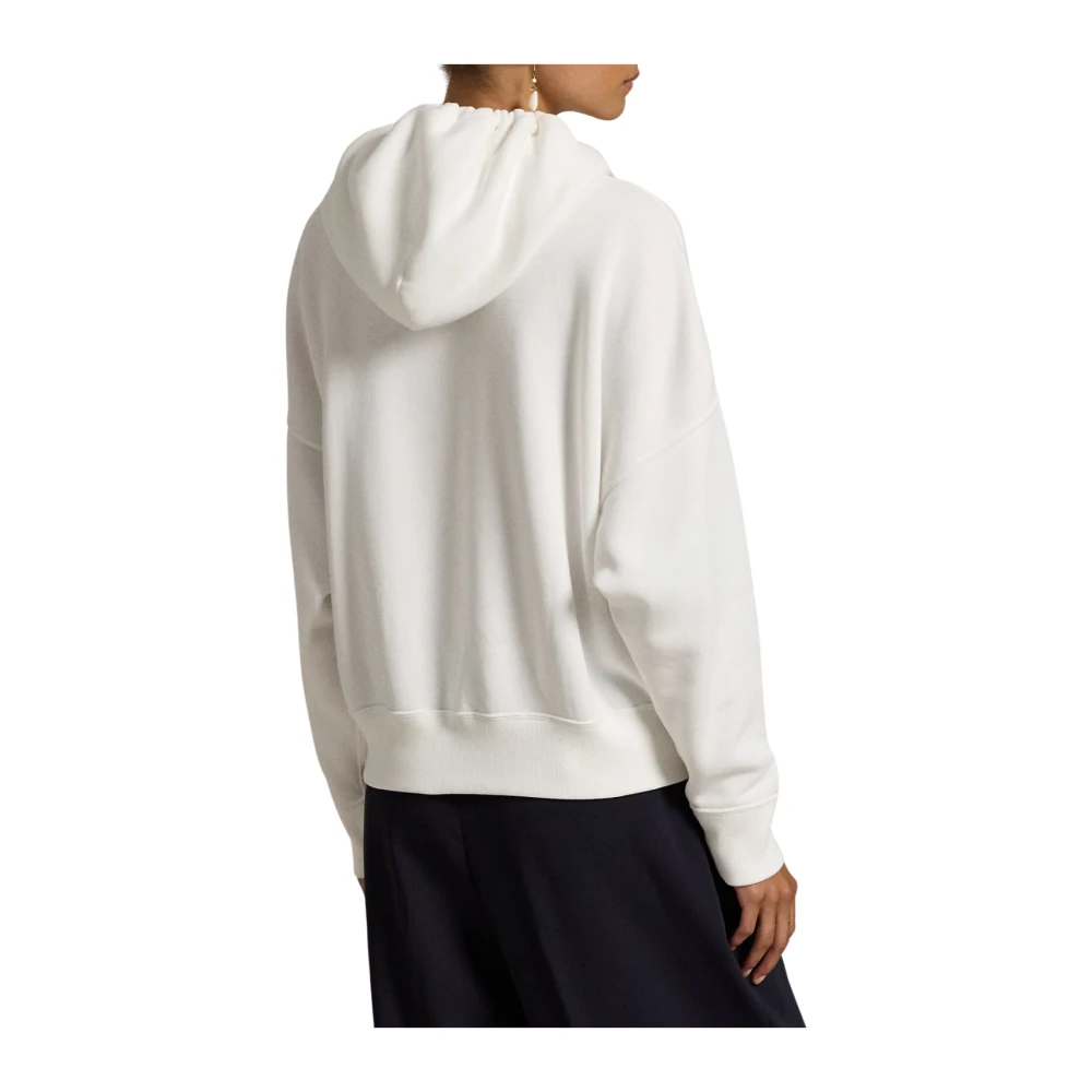 Polo Ralph Lauren Gestreepte lange mouwen sweatshirt wit White Dames