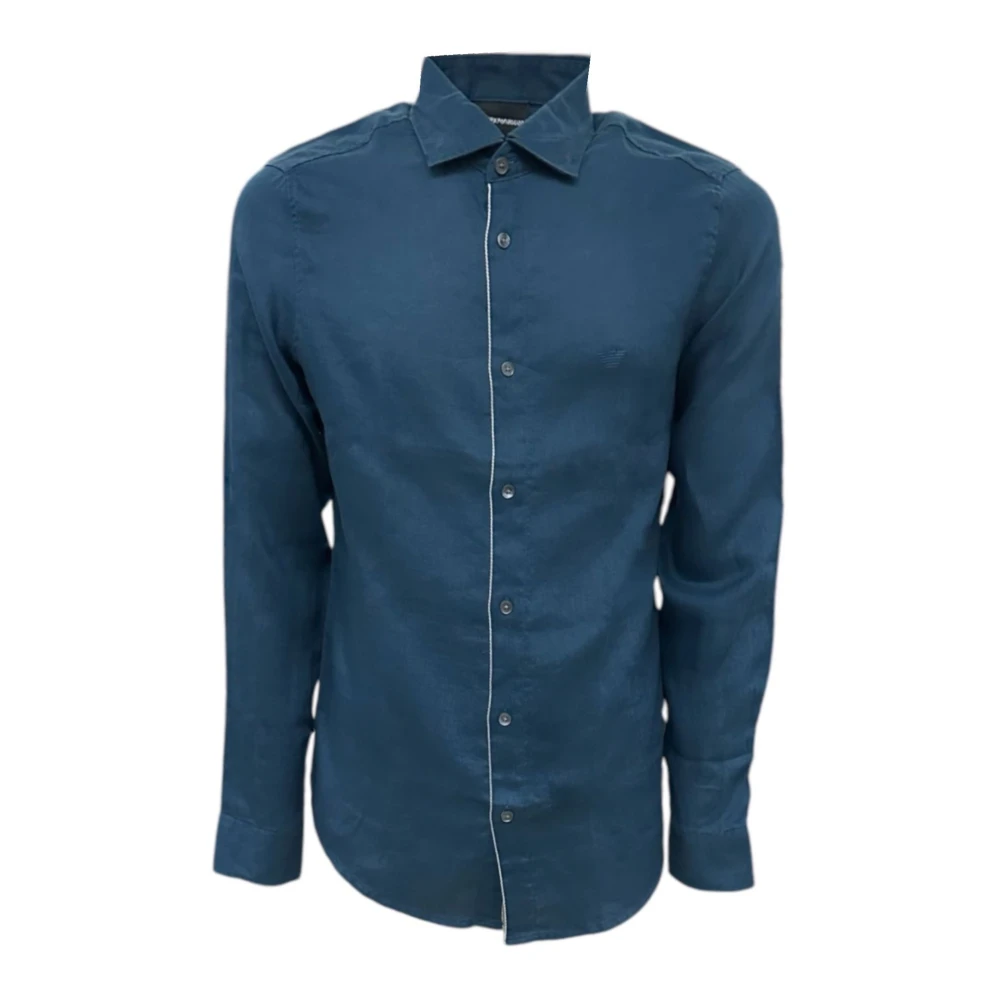 Emporio Armani Men's Blue 3L1cp51nbpz0948 - Casual Shirts - S - Shirts