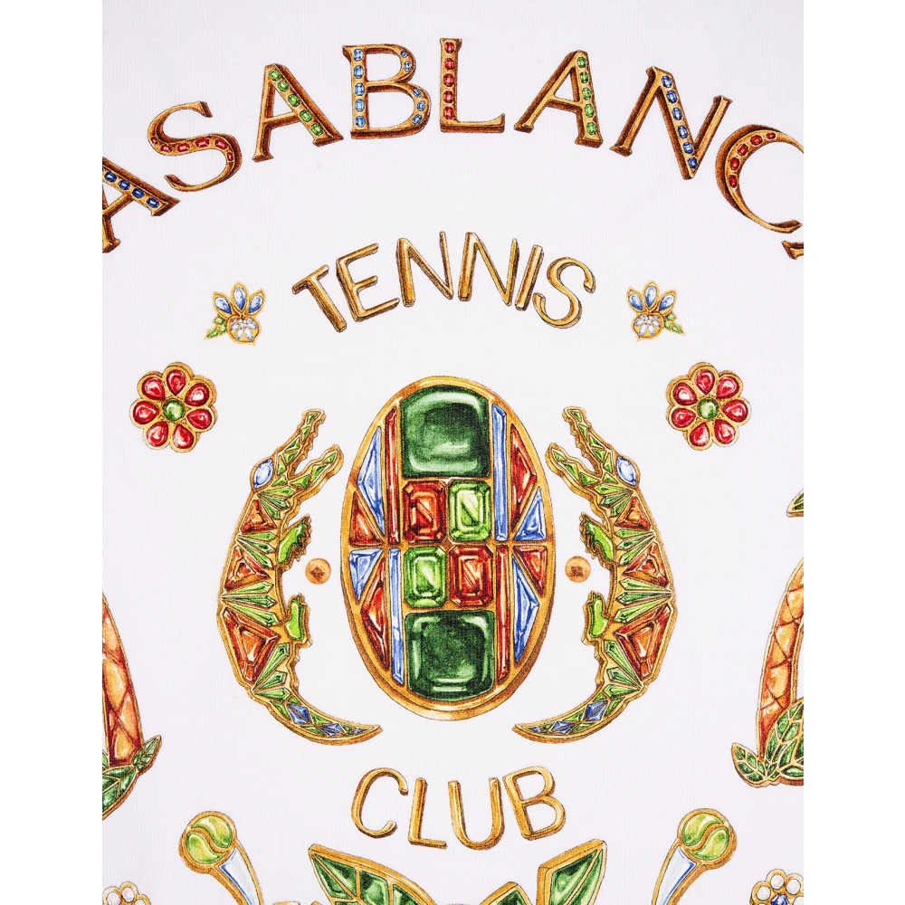 Casablanca Witte Tennis Club T-shirt White Heren