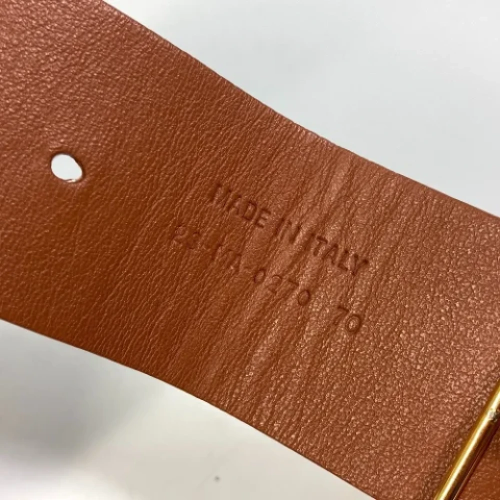 Dior Vintage Pre-owned Leather belts Brown Dames