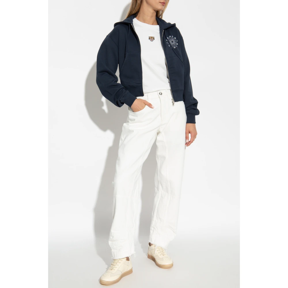 Kenzo Sweatshirt met logo Blue Dames