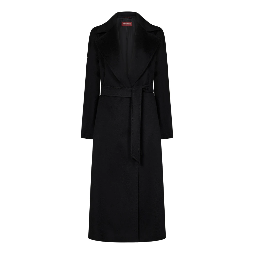 Max Mara Zwarte Wrapjas Aw24 Black Dames