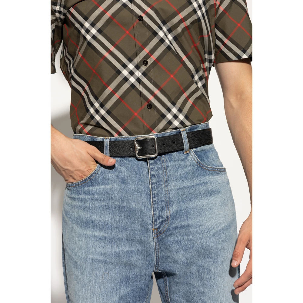 Burberry Omkeerbare riem Black Heren